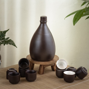 chai gốm đựng rượu